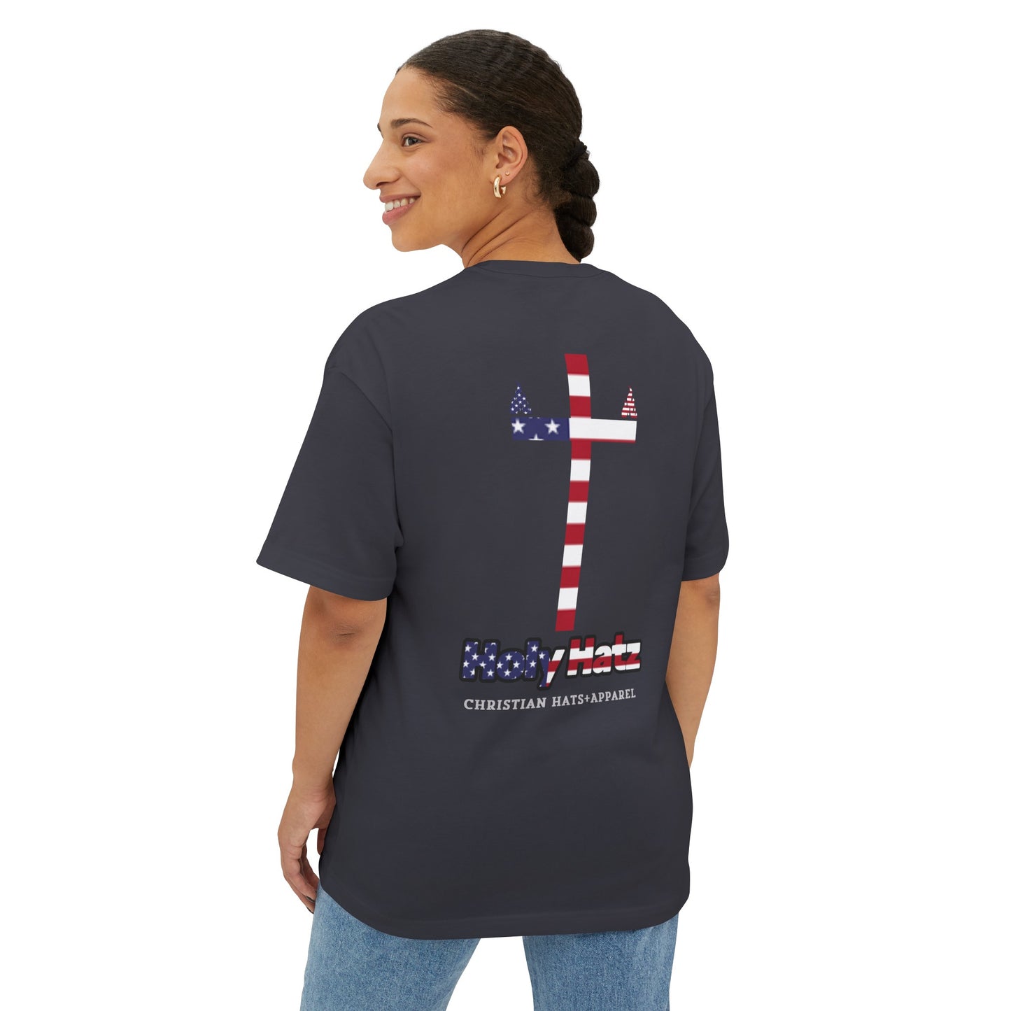 American Flag Oversized Tee