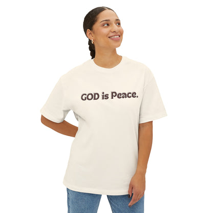 GOD Is Peace Oversized Tee - Womens