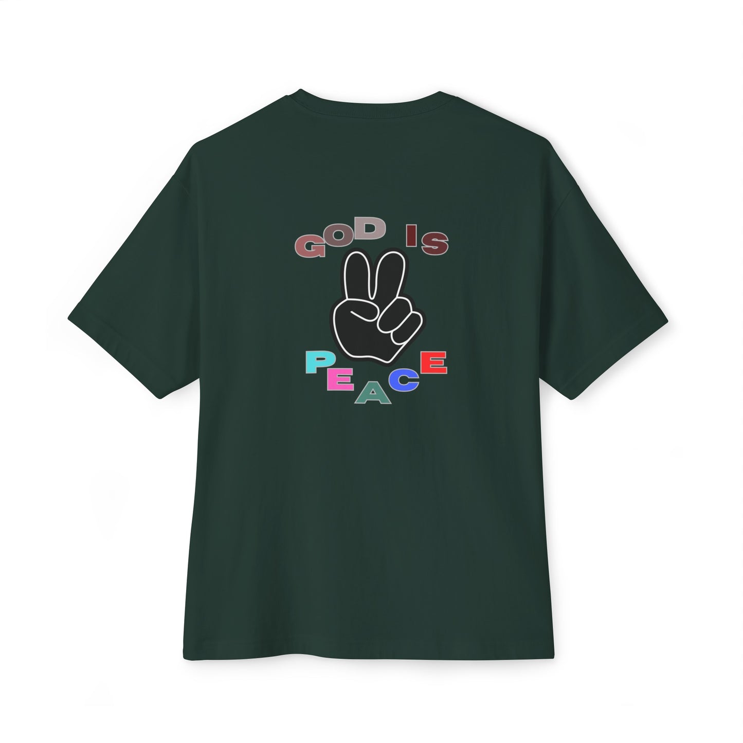 GOD Is Peace Oversized Tee - Mens