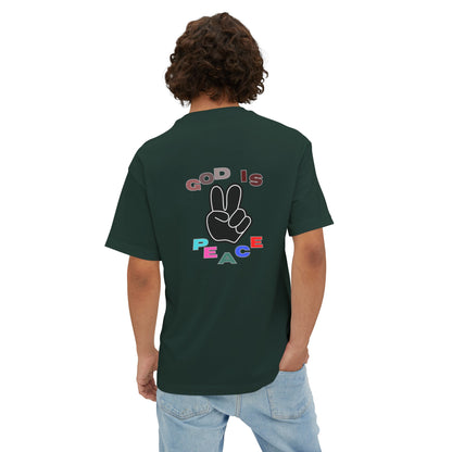 GOD Is Peace Oversized Tee - Mens