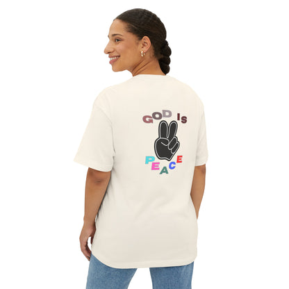 GOD Is Peace Oversized Tee - Womens