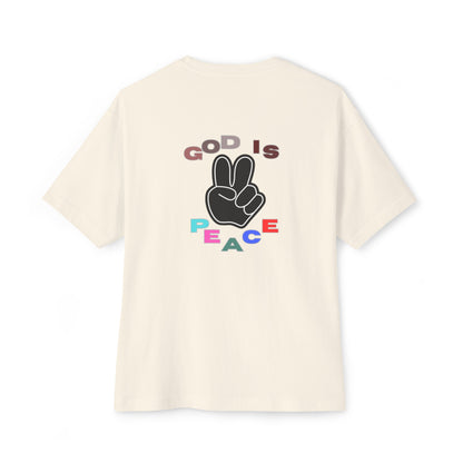 GOD Is Peace Oversized Tee - Mens