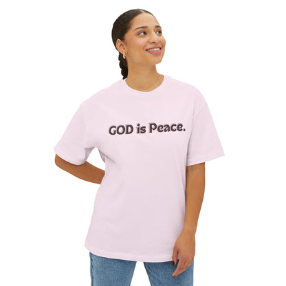 GOD Is Peace Oversized Tee - Womens