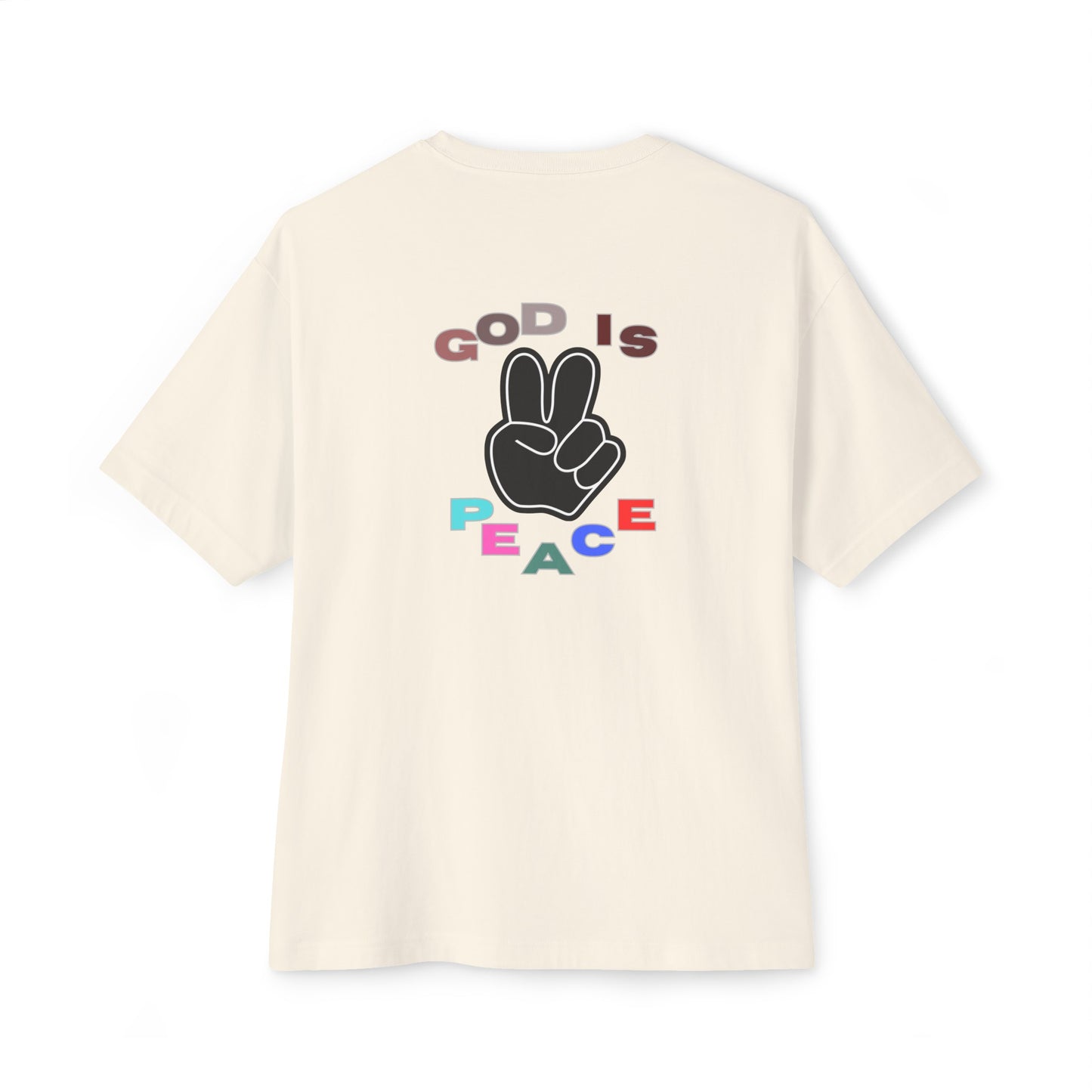 GOD Is Peace Oversized Tee - Womens