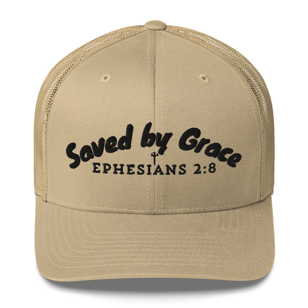 Saved by Grace Trucker Hat